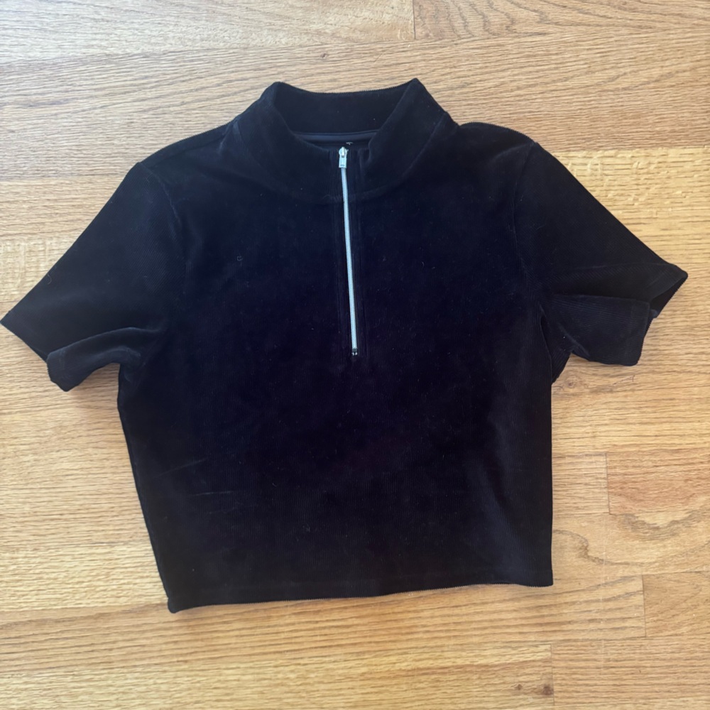 Alo Yoga mock neck Corduroy top